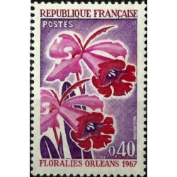 (1192) Francia. 1967. 0,40 Francs. Orquídeas (Nuevo)