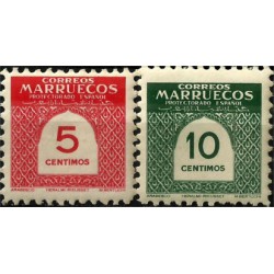 Protectorado de Marruecos. 1953. Serie Completa. Numeral (Nuevo)