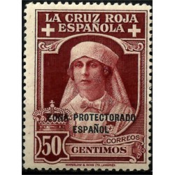 Protectorado de Marruecos. 1926. 50 Céntimos. Cruz Roja Española (Nuevo)