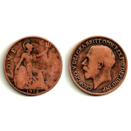 (810) Gran Bretaña. 1913. 1 Penny (RC)