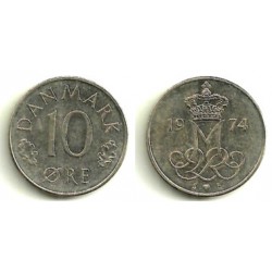 (860.1) Dinamarca. 1974. 10 Ore (MBC)