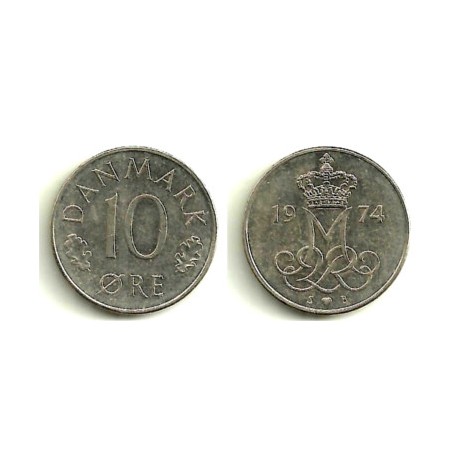 (860.1) Dinamarca. 1974. 10 Ore (MBC)