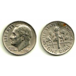 (195a) Estados Unidos de América. 1986(P). 1 Dime (MBC-)