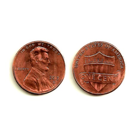 (468) Estados Unidos de América. 2013(D). 1 Cent (EBC+)