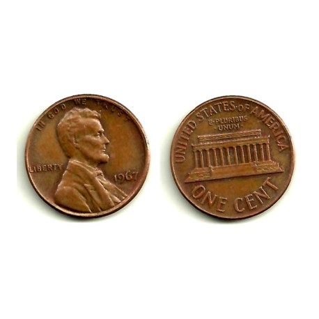 (201) Estados Unidos de América. 1967. 1 Cent (BC)