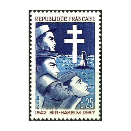 (1193) Francia. 1967. 0,25 Francs. Bir-Hakeim (Nuevo)