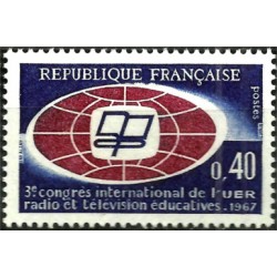 (1171) Francia. 1967. 0,40 Francs. Congreso Radio y TV (Nuevo)