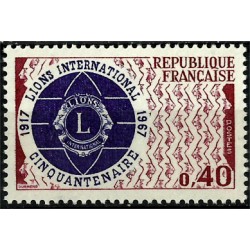 (1196) Francia. 1967. 0,40 Francs. 50 Aniv. Lion Int. (Nuevo)