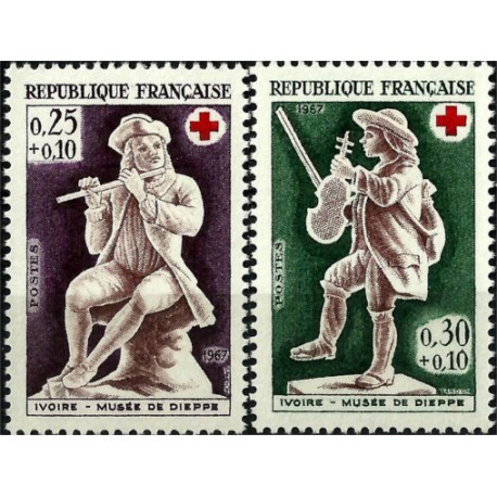 (B409-B410) Francia. 1967. Serie Completa. Musee de Dieppe