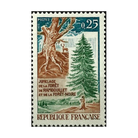 (1214) Francia. 1968. 0,25 Francs. Naturaleza (Nuevo)