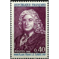 (1211) Francia. 1968. 0,40 Francs. Alain René le Sage (Nuevo)