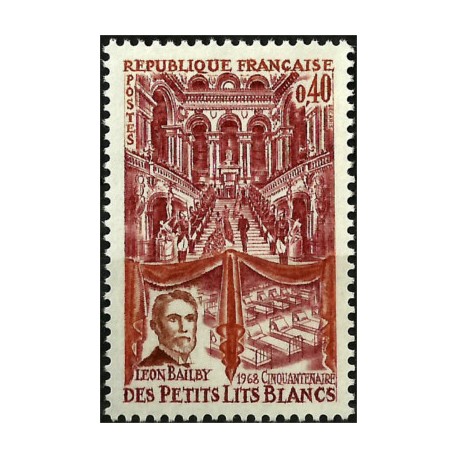 (1225) Francia. 1968. 0,40 Francs. Leon Bailby (Nuevo)