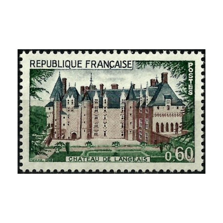 (1212) Francia. 1968. 0,60 Francs. Chateau de Langeais (Nuevo)