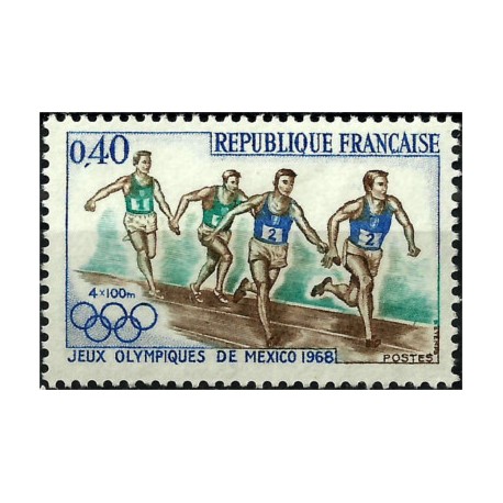 (1223) Francia. 1968. 0,40 Francs. Juegos Olímpicos Mexico (Nuevo)
