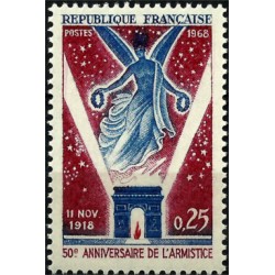 (1226) Francia. 1968. 0,25 Francs. 50 Aniv. Armisticio (Nuevo)