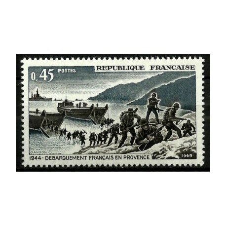 (1252) Franca. 1969. 0,45 Francs. 1944, Desembarco Francés en Provenza (Nuevo)