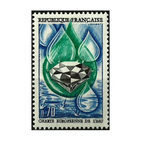 (1256) Francia. 1969. 0,70 Francs. Carta Europea del Agua (Nuevo)