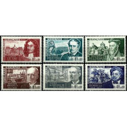 (B434 a B439) Francia. 1970. Serie Completa. Personajes (Nuevo)