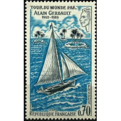 (1263) Francia. 1970. 0,70 Francs. Tour du Monde par Alain Gerbault (Nuevo)