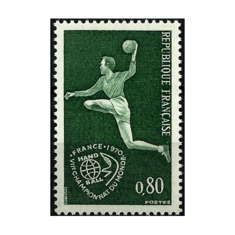 (1265) Francia. 1970. 0,80 Francs. Handball (Nuevo)