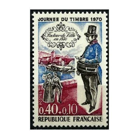 (B440) Francia. 1970. 0,40 + 0,10 Francs. Día del Sello (Nuevo)
