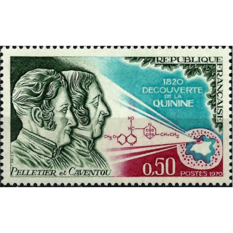 (1268) Francia. 1970. 0,50 Francs. Pelletier et Caventou (Nuevo)