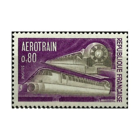 (1267) Francia. 1970. 0,80 Francs. Aerotrain (Nuevo)