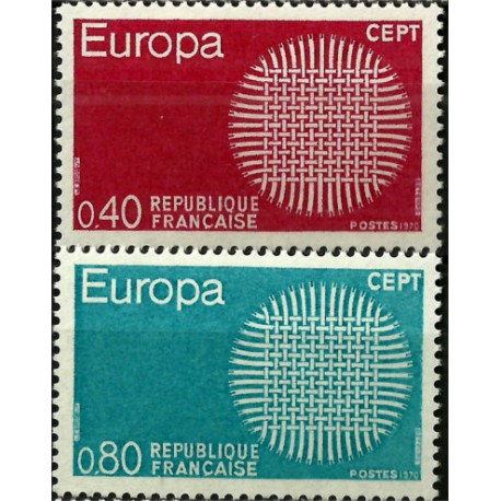 (1271-1272) Francia. 1970. Serie Completa. EUROPA (Nuevo)