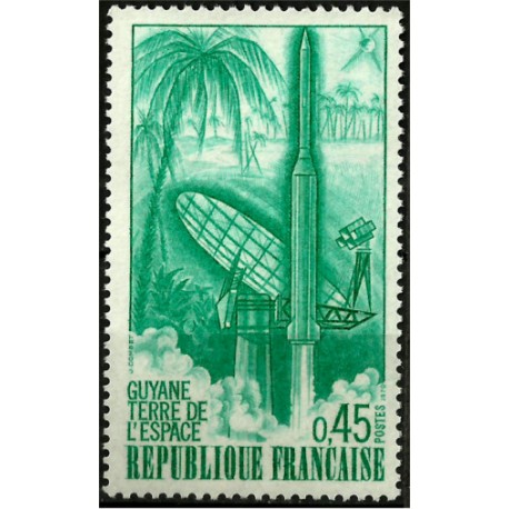 (1270) Francia. 1970. 0,45 Francs. Cohete (Nuevo)