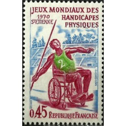 (1283) Francia. 1970. 0,45 Francs. Juegos Paralímpicos (Nuevo)