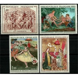 (1273 a 1276) Francia. 1970. Serie Completa. Arte i Pintura (Nuevo)