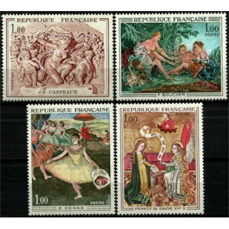 (1273 a 1276) Francia. 1970. Serie Completa. Arte i Pintura (Nuevo)