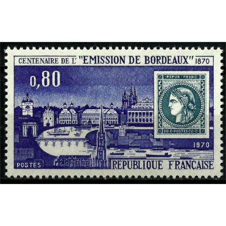 (1290) Francia. 1970. 0,80 Francs. Emission de Bordeos (Nuevo)