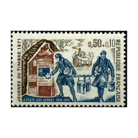 (B451) Francia. 1971. 0,50 + 0,10 Francs. Día del Sello (Nuevo)