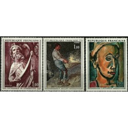 (1295 a 1297) Francia. 1971. Serie Completa. Arte y Pintura (Nuevo)