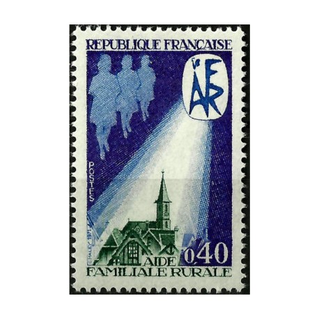 (1309) Francia. 1971. 0,40 Francs. Ayuda Familia Rural (Nuevo)