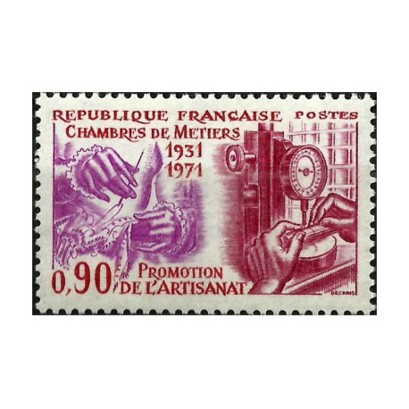 (1320) Francia. 1971. 0,90 Francs. Artisanat (Nuevo)