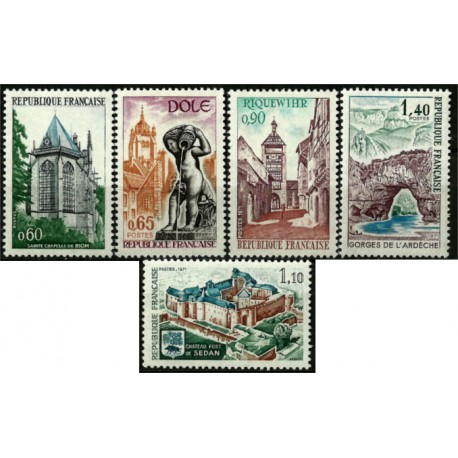 (1310 a 1314) Francia. 1971. Serie Completa. Turística (Nuevo)