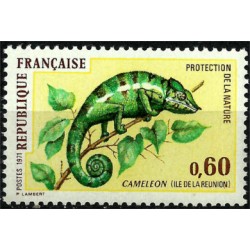 (1321) Francia. 1971. 0,60 Francs. Camaleón (Nuevo)