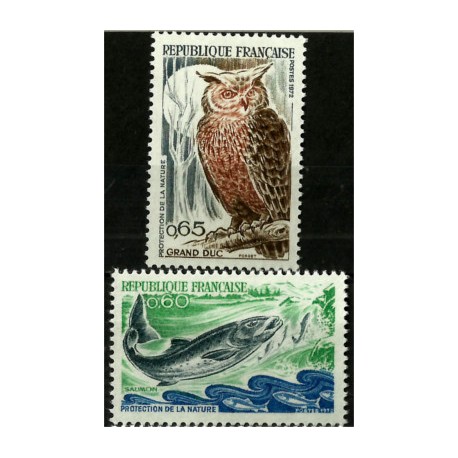 (1338-1339) Francia. 1972. Serie Completa. Fauna (Nuevo)
