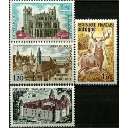 (1334 a 1337) Francia. 1972. Serie Completa. Turistíca (Nuevo)