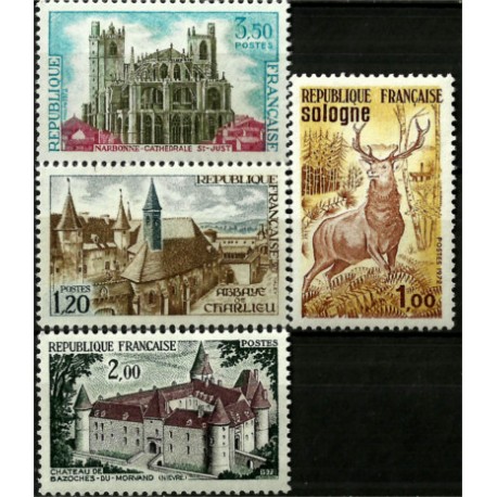 (1334 a 1337) Francia. 1972. Serie Completa. Turistíca (Nuevo)