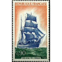 (1343) Francia. 1972. 0,90 Francs. Terre-Neuvas Côte Eneraude (Nuevo)