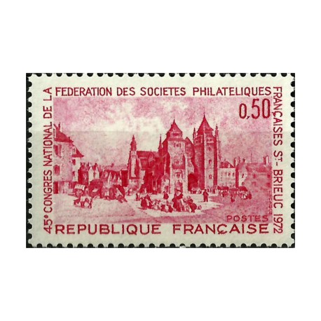 (1344) Francia. 1972. 0,50 Francs. Congreso Filatelita (Nuevo)