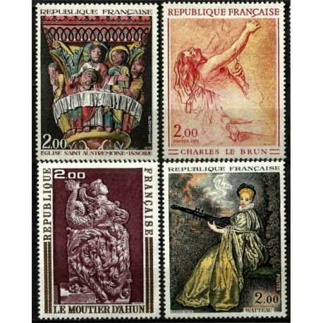 (1359 a 1362) Franca. 1973. Serie Completa. Arte y Pintura (Nuevo)