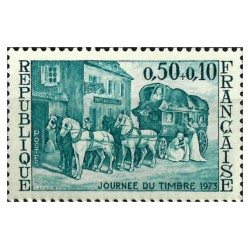 (B470) Francia. 1973. 0,50 + 0,10 Francs. Día del Sello (Nuevo)