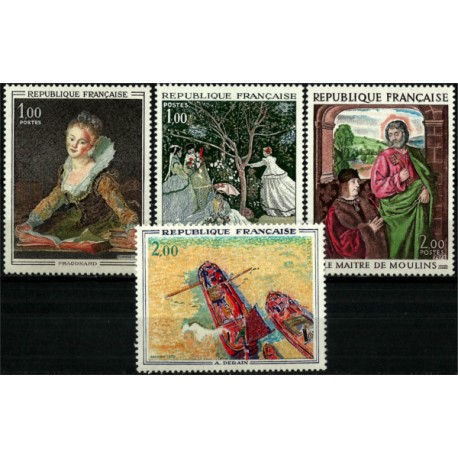 (1327 a 1330) Francia. 1972. Serie Completa. Arte y Pintura (Nuevo)