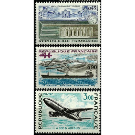 (1363 a 1365) Francia. 1973. Serie Completa. Tecnologias Francesas (Nuevo)