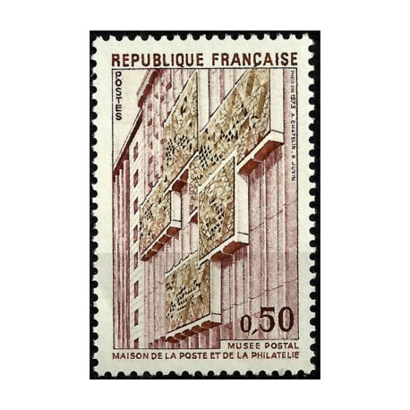 (1389) Francia. 1973. 0,50 Francs. Museo Postal (Nuevo)