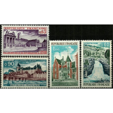 (1371 a 1374) Francia. 1973. Serie Completa. Turística (Nuevo)